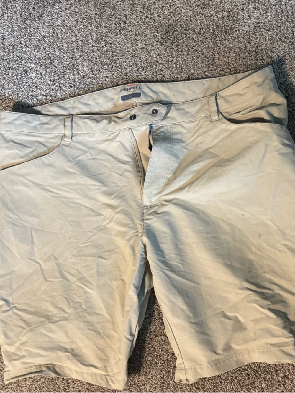 Merrell Light Khaki Outdoor Shorts